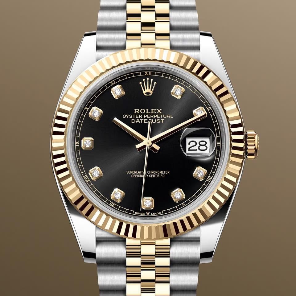 Rolex | Datejust | 126333 | Gold/Steel | 41 x 49 mm | Gold/Steel | Black | Automatic
