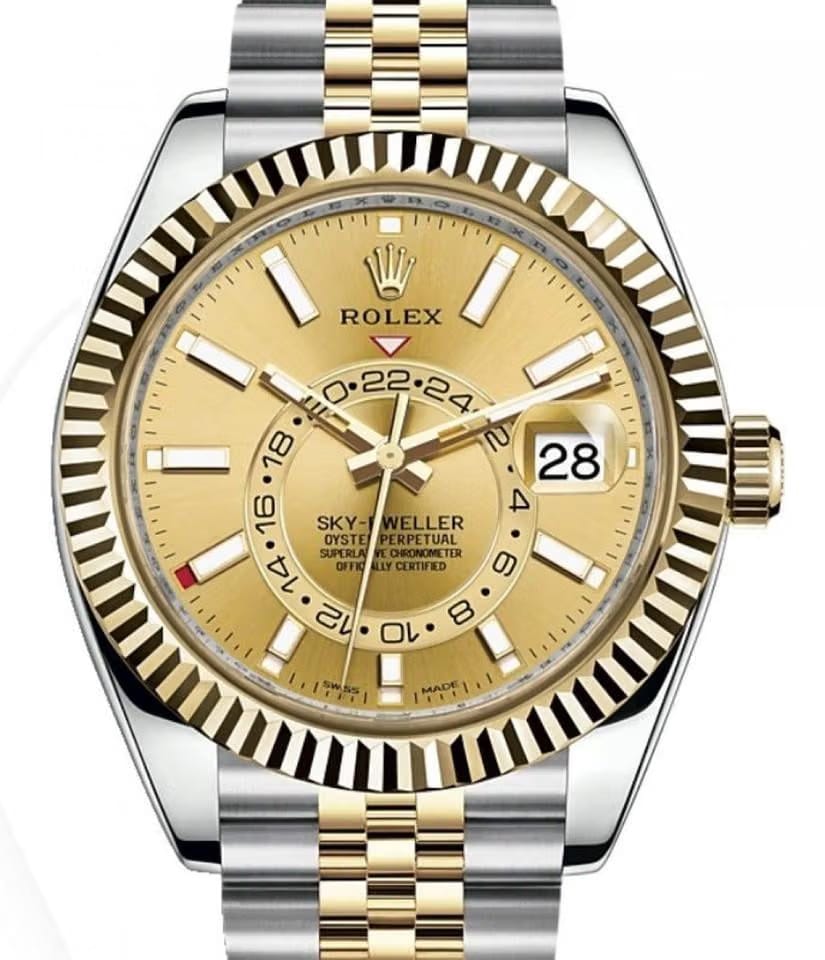 Rolex | Sky-Dweller | 326933 | Gold/Steel | 42 mm | Gold/Steel | Champagne | Automatic
