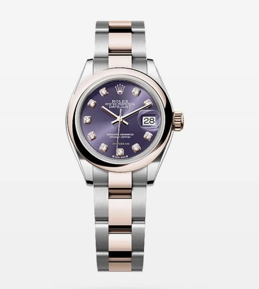 Rolex | Datejust | 279161 | Gold/Steel | 28 mm | Gold/Steel | Purple | Automatic
