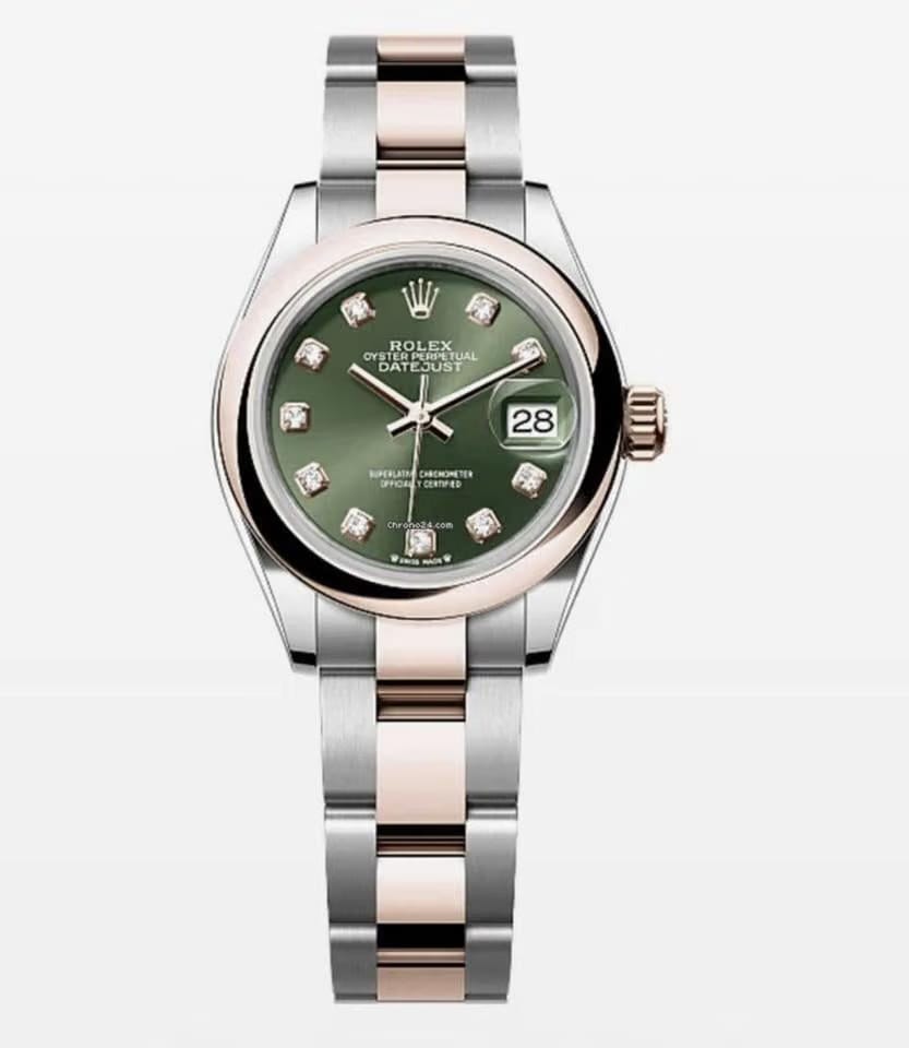 Rolex | Datejust | 279161 | Gold/Steel | 28 mm | Gold/Steel | Green | Automatic