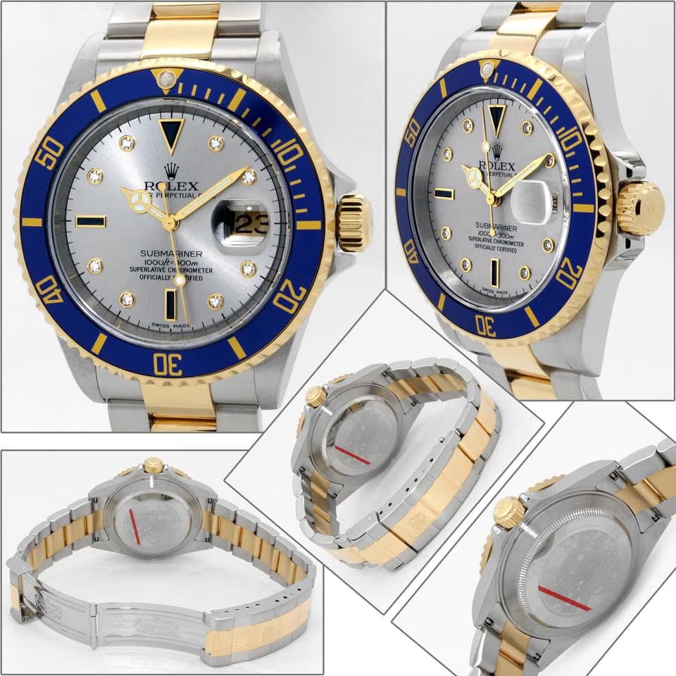 Rolex | Submariner | 16613 | Gold/Steel | 40 mm | Gold/Steel | Silver | Automatic
