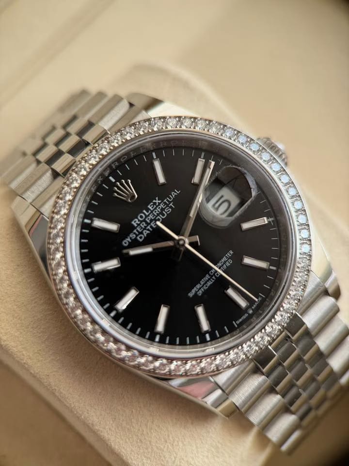 Rolex | Datejust | 126284RBR | Steel | 36 mm | Steel | Black | Automatic