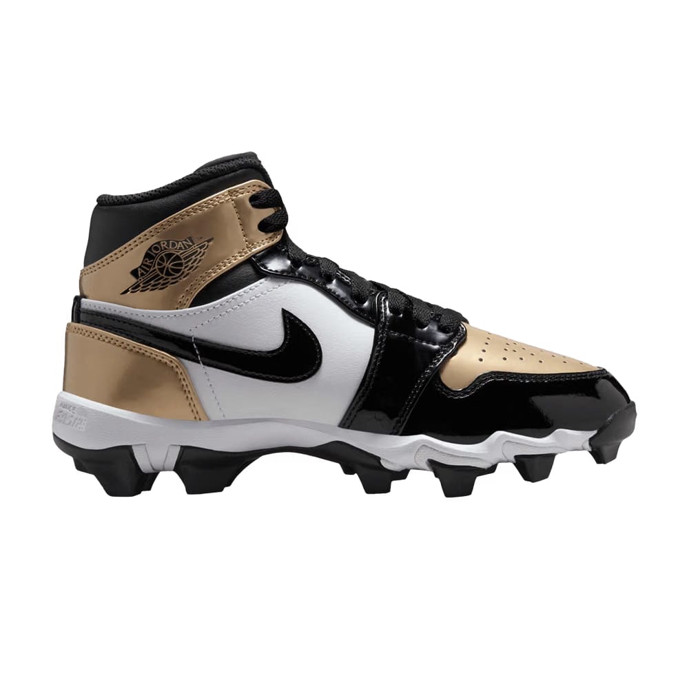 Jordan 1 Mid Cleat GS Gold Toe