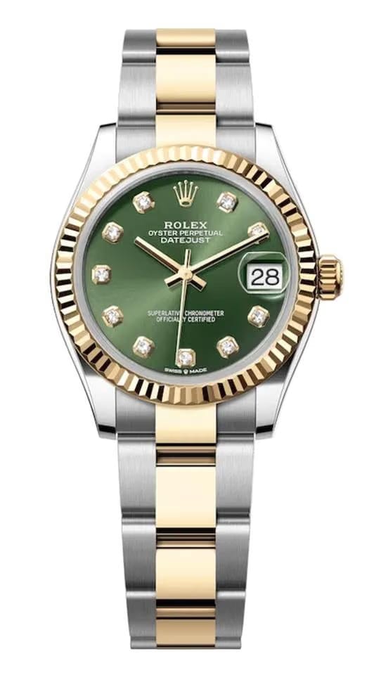 Rolex | Datejust | 278273 | Steel | 31 mm | Yellow gold | Green | Automatic