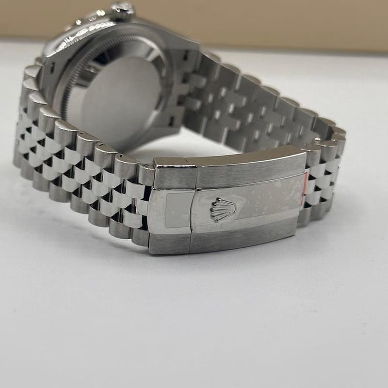 Rolex Datejust 36ref.126284 RB Blue Motif Dial With Factory Diamond Bezel New Unworn Full Set