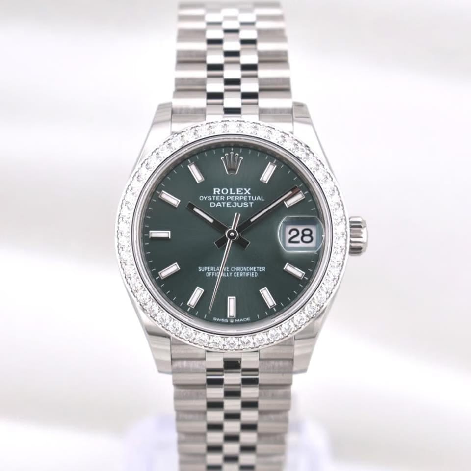 Rolex | Datejust | 278384RBR | Steel | 31 x 37 mm | Steel | Green | Automatic