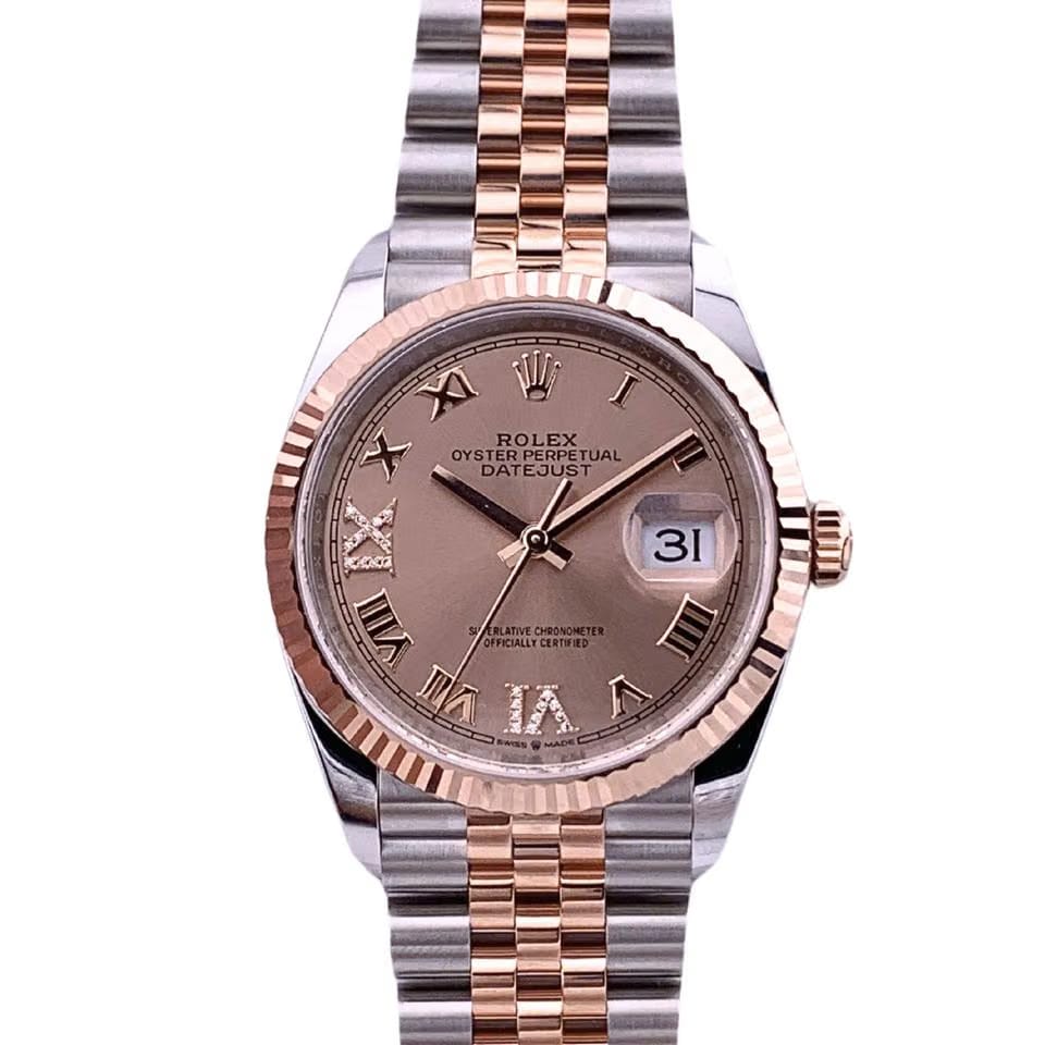 Rolex | Datejust | 126231-0027 | Gold/Steel | 36 mm | Pink | Automatic