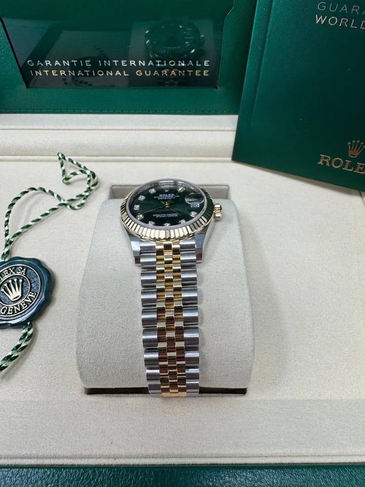 Rolex | Datejust | 0004735700 450014877424 | 31 mm | Gold/Steel | Green | Automatic