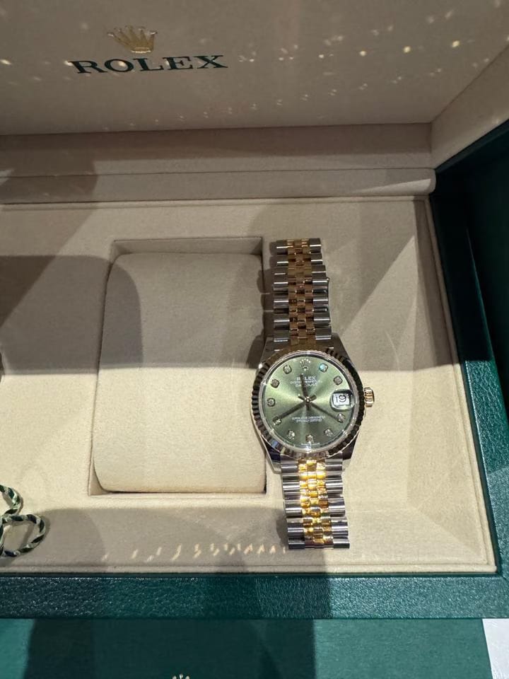 Rolex | Datejust | 0004735700 450014877424 | 31 mm | Gold/Steel | Green | Automatic