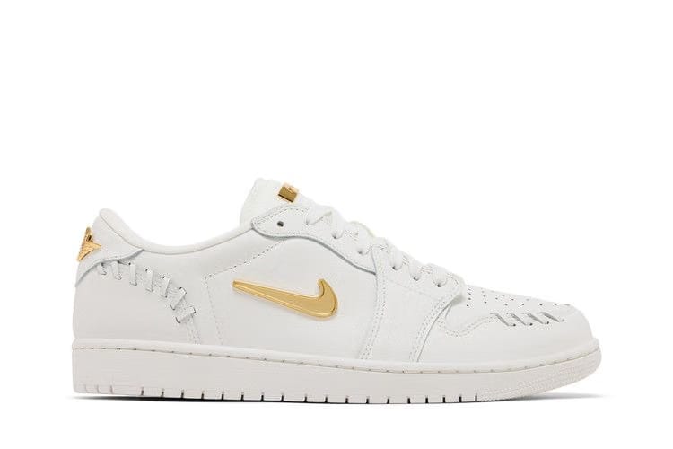 Wmns Air Jordan 1 Low Method of Make 'Sail Metallic Gold'