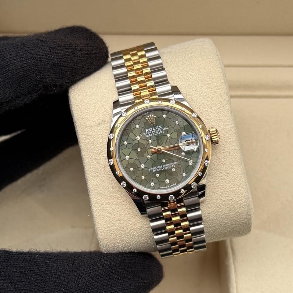 Rolex | Datejust | 278343RBR | Gold/Steel | 31 mm | Gold/Steel | Green | Automatic