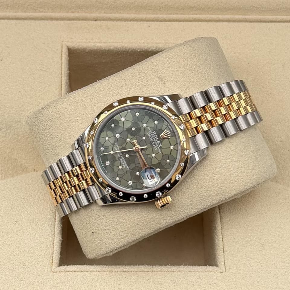 Rolex | Datejust | 278343RBR | Gold/Steel | 31 mm | Gold/Steel | Green | Automatic