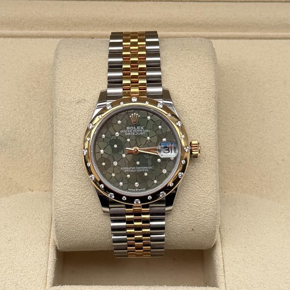 Rolex | Datejust | 278343RBR | Gold/Steel | 31 mm | Gold/Steel | Green | Automatic