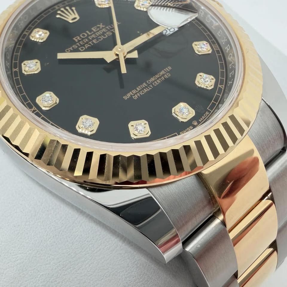 Rolex | Datejust | 12633BKDJ | Steel | 41 mm | Gold/Steel | Black | Automatic