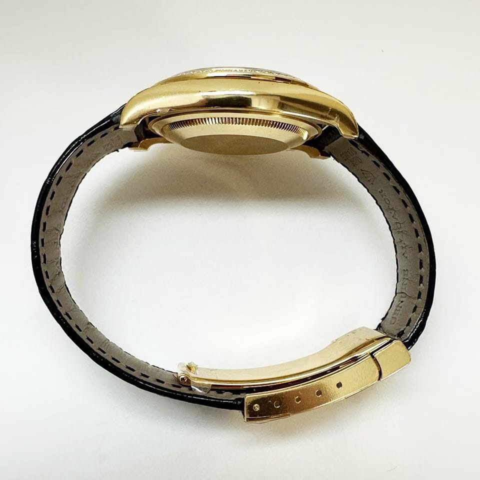 Rolex | Datejust | 116188 | Yellow gold | 36 mm | Crocodile skin | Silver | Automatic