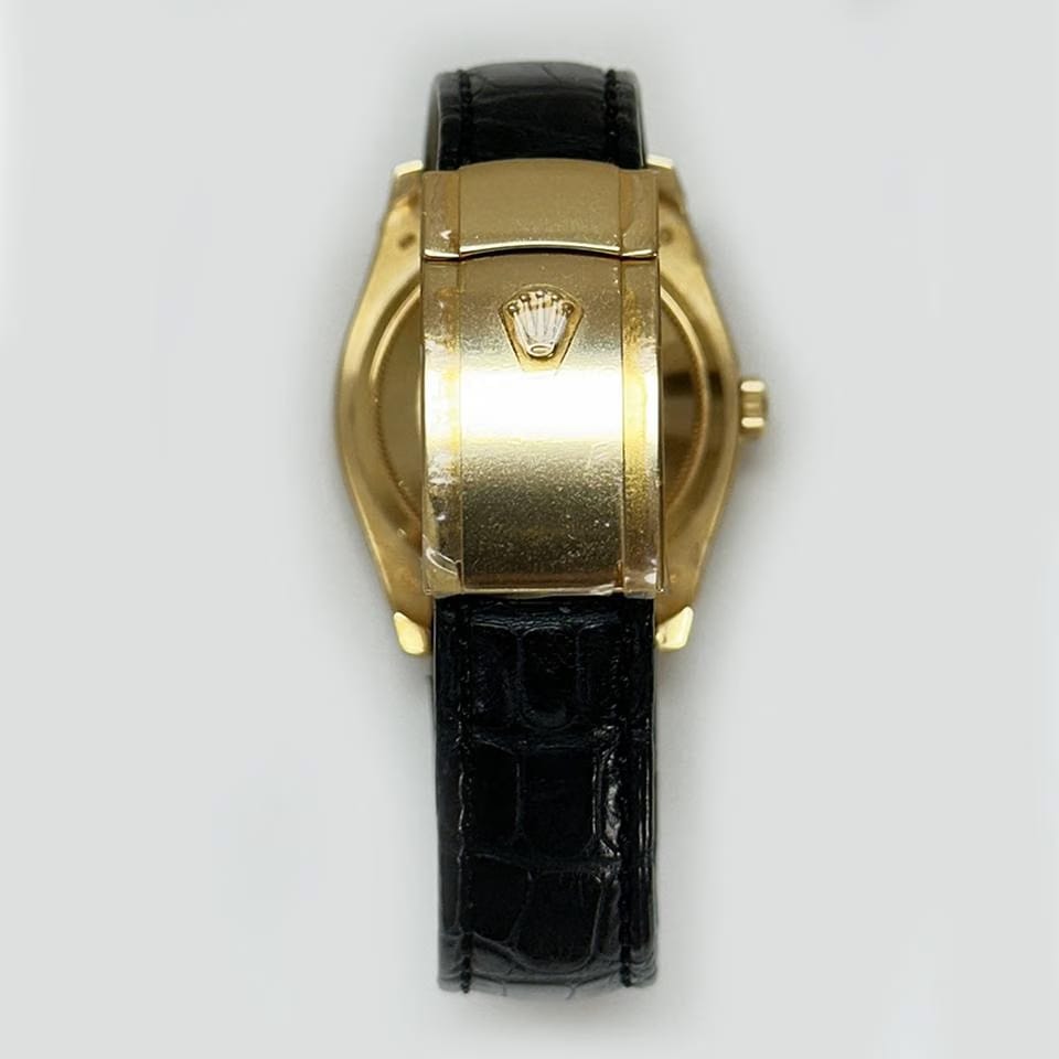 Rolex | Datejust | 116188 | Yellow gold | 36 mm | Crocodile skin | Silver | Automatic