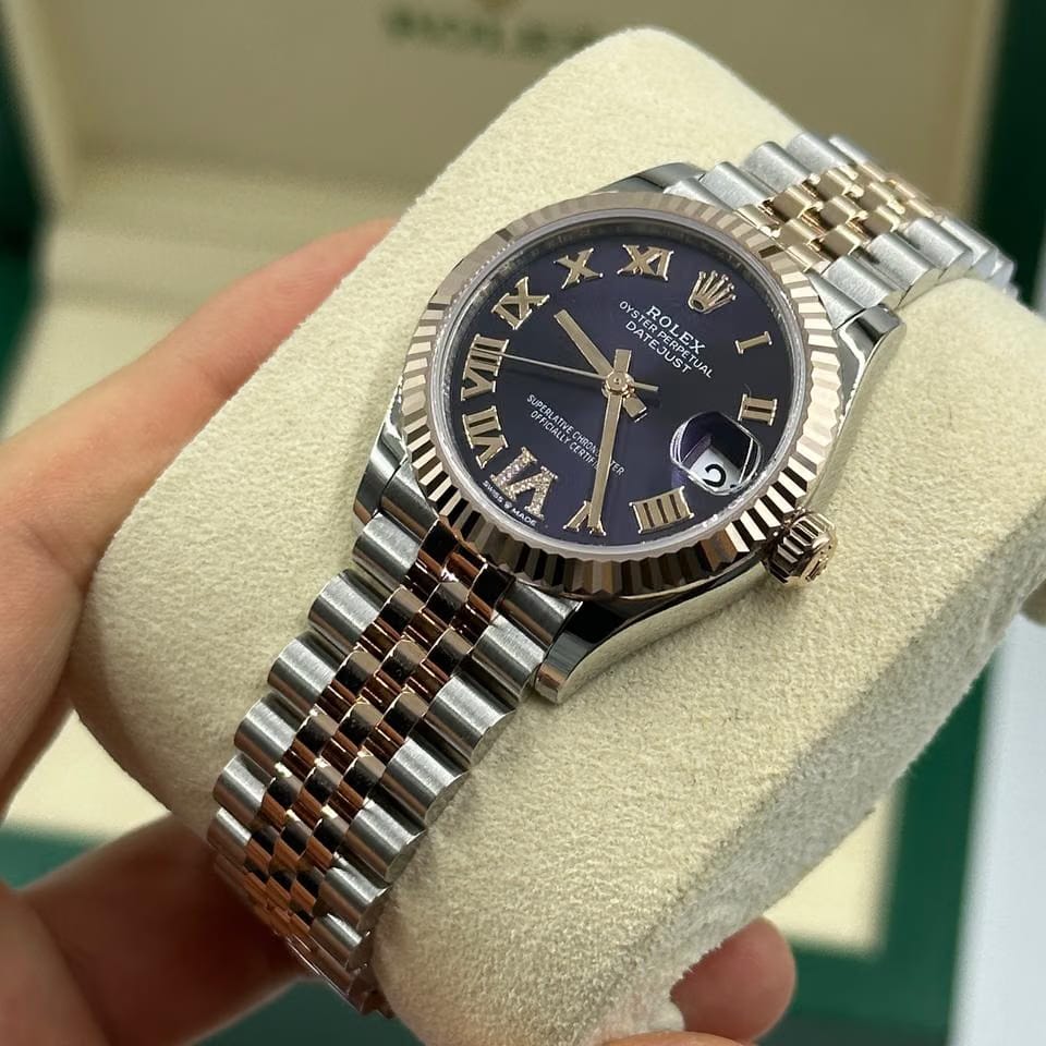 Rolex | Datejust | 278271 PURPLE VI ROMAN JUB | Gold/Steel | 31 x 37 mm | Gold/Steel | Purple | Automatic