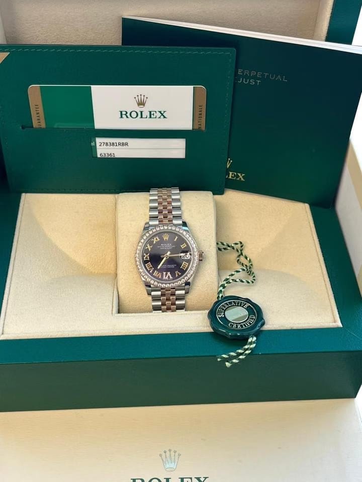 Rolex | Datejust | 278381RBR | Gold/Steel | 31 mm | Gold/Steel | Purple | Automatic