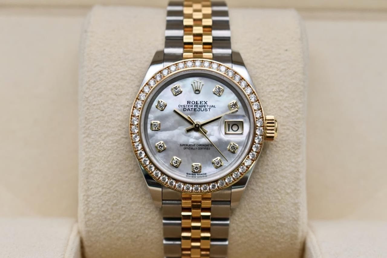 Rolex | Datejust | 279383RBR | Gold/Steel | 28 mm | Gold/Steel | Mother of pearl | Automatic
