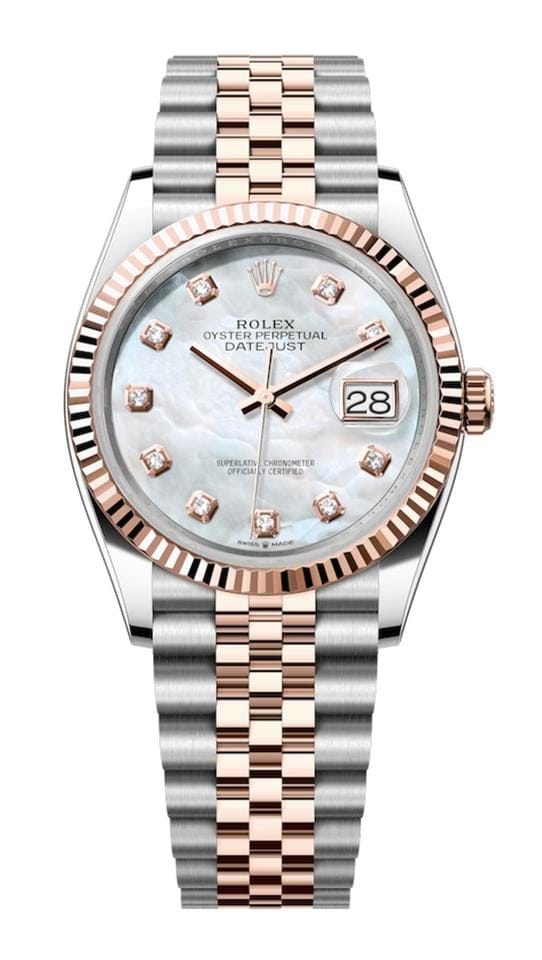 Rolex | Datejust | 126231 | Steel | 36 mm | Rose gold | Mother of pearl | Automatic