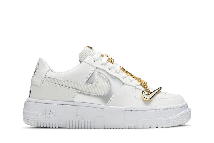 Wmns Air Force 1 Pixel 'White Gold Chain'