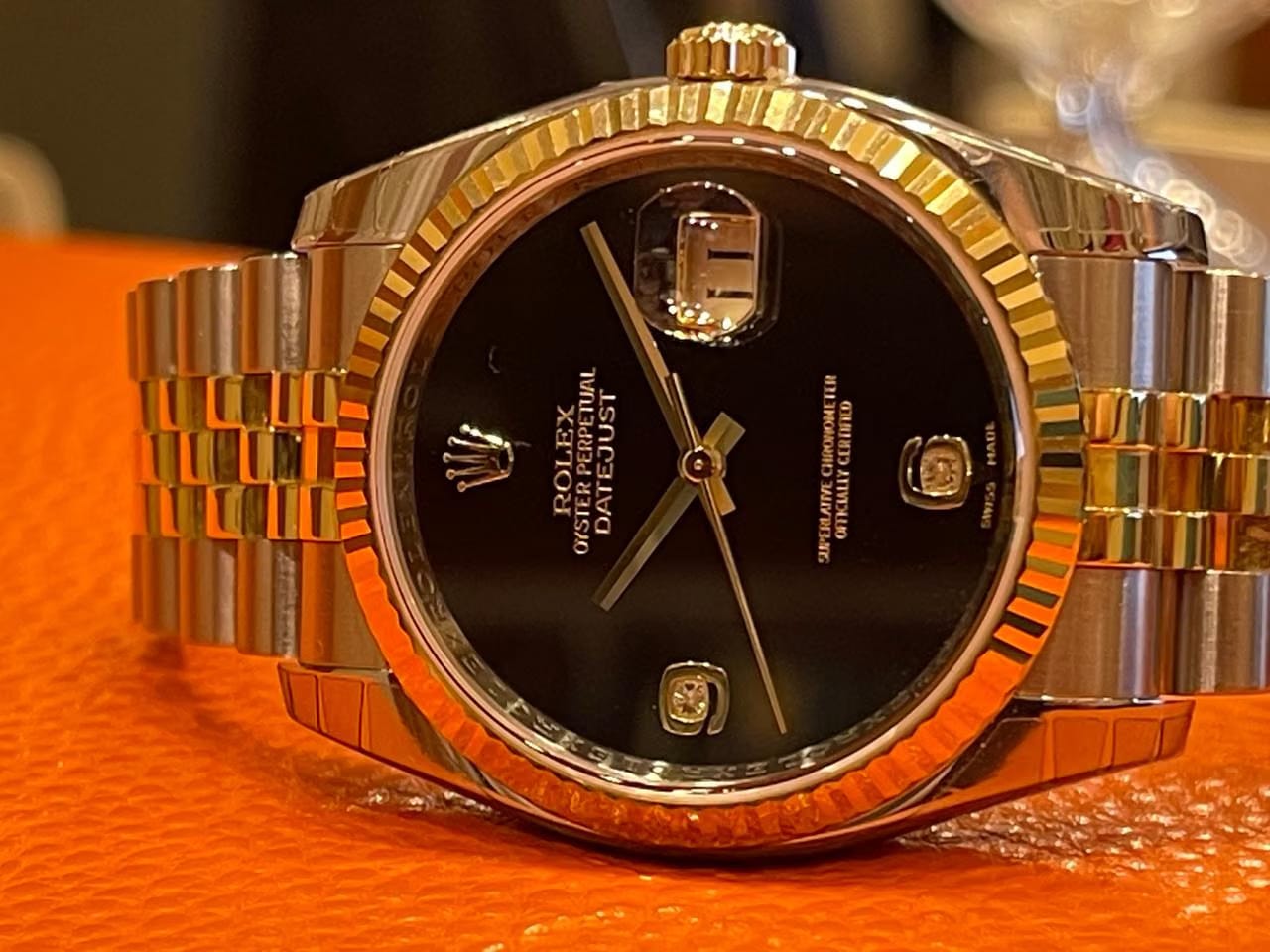 Rolex | Datejust | 116233 | Gold/Steel | 36 mm | Gold/Steel | Black | Automatic