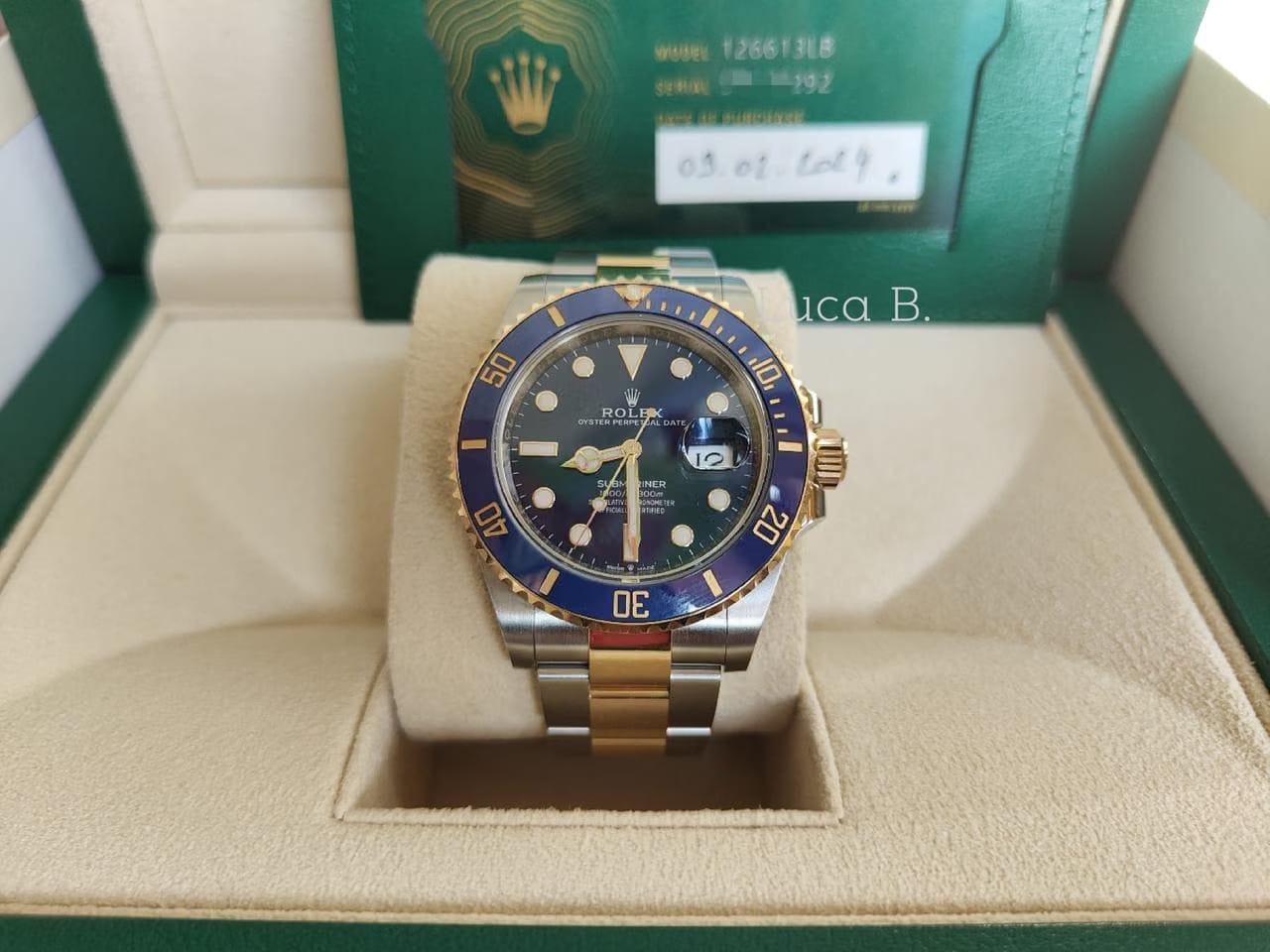 Rolex | Submariner | 126613LB | 41 mm | Manual winding