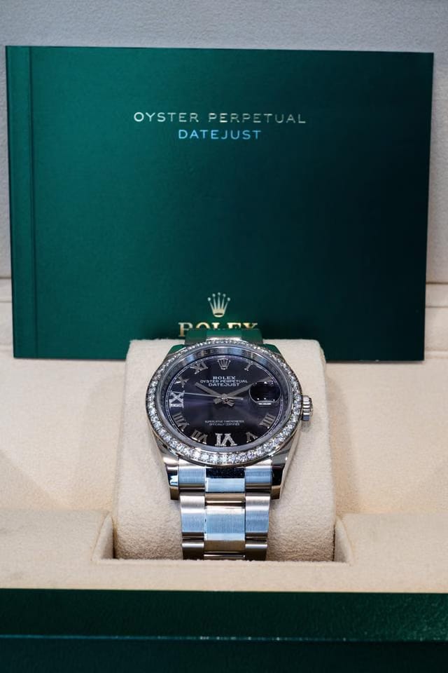 Rolex | Datejust | 126284RBR | Gold/Steel | 36 mm | Steel | Purple | Automatic