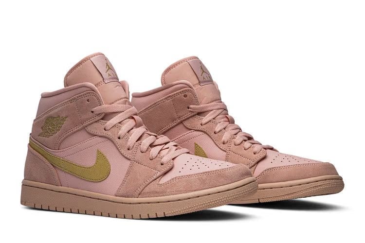 Air Jordan 1 Mid Coral Gold