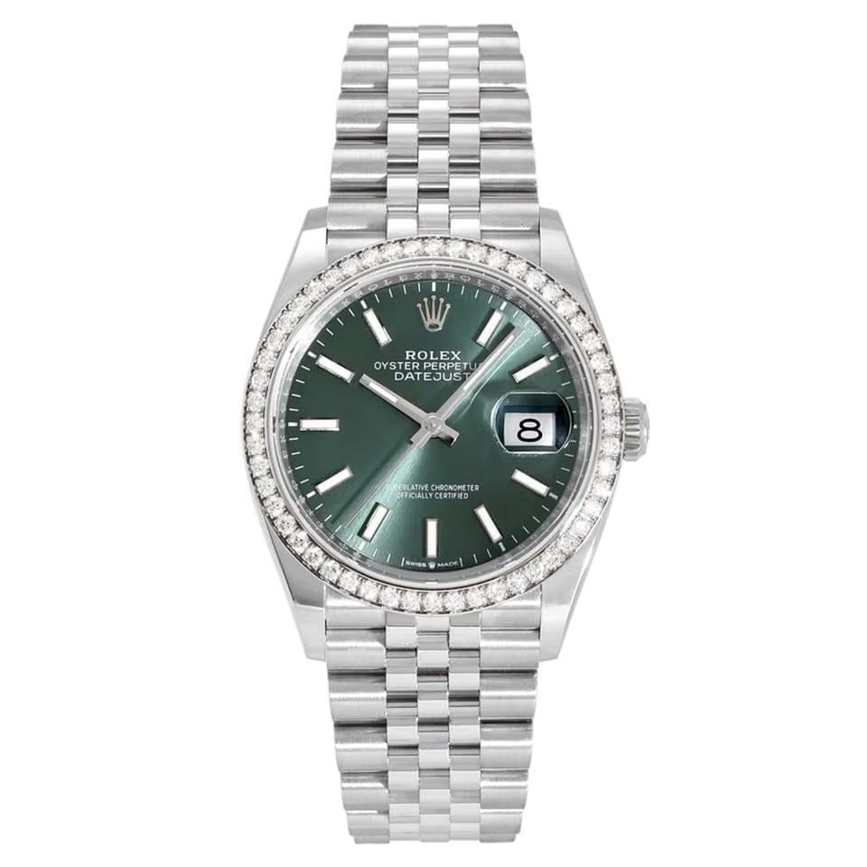 Rolex | Datejust | 126284RBR | Gold/Steel | 36 mm | Green | Automatic