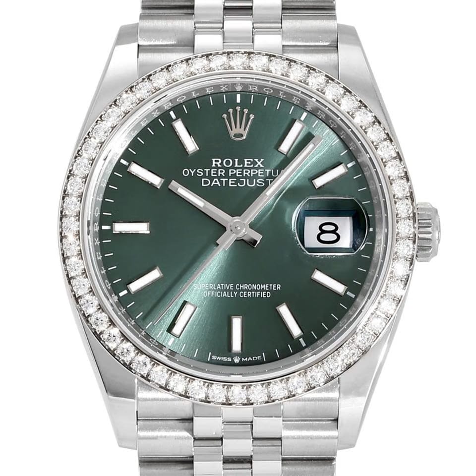 Rolex | Datejust | 126284rbr | Gold/Steel | 36 Mm | Green | Automatic