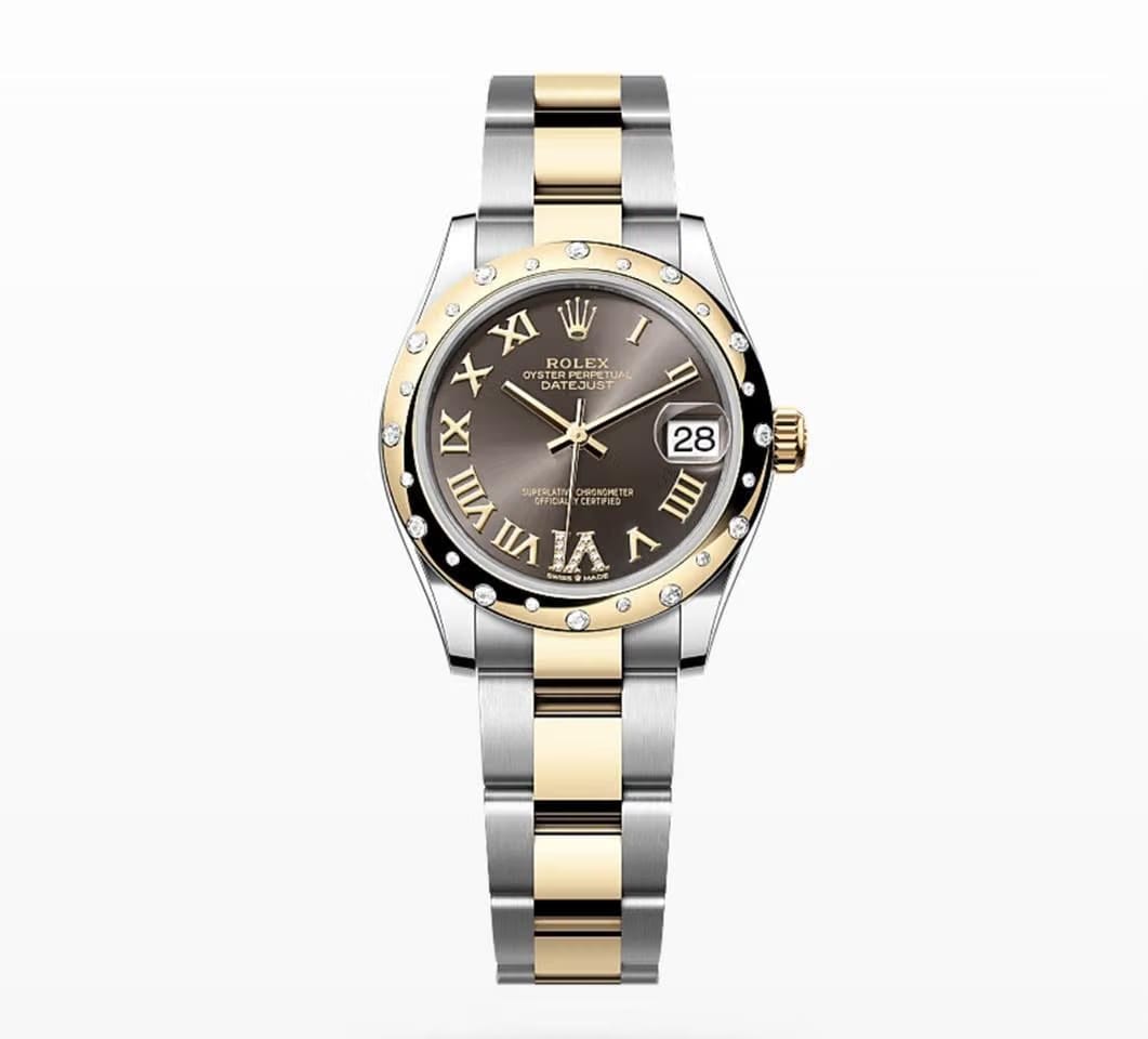 Rolex | Datejust | 278343RBR | Gold/Steel | 31 mm | Gold/Steel | Grey | Automatic