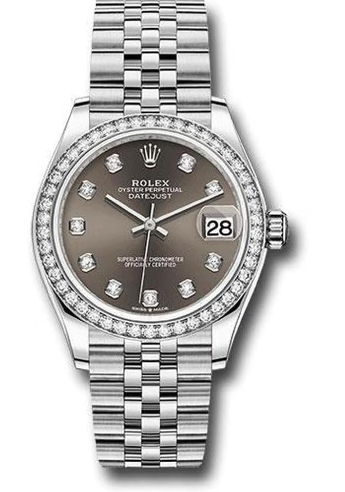 Rolex | Datejust | 278384RBR | Steel | 31 mm | Steel | Grey | Automatic
