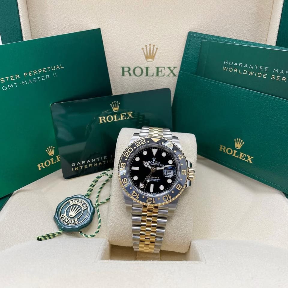 Rolex | GMT-Master II | 126713grnr | Gold/Steel | Gold/Steel | Black | Automatic
