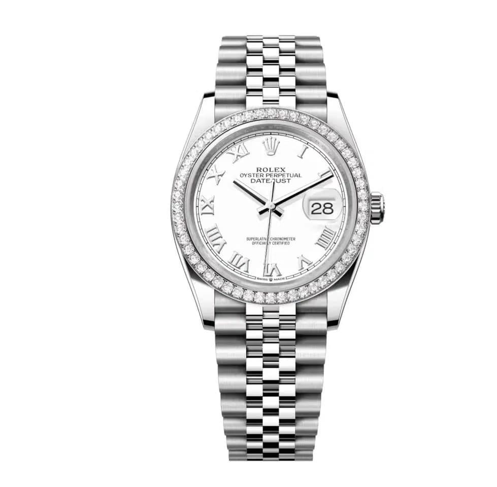 Rolex | Datejust | 126284RBR | Steel | 36 mm | Steel | White | Automatic