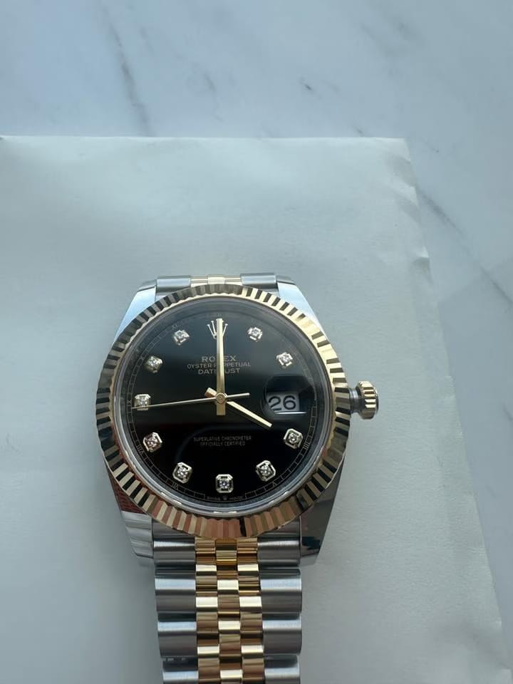 Rolex | Datejust | 126333 | 41 mm | Gold/Steel | Black | Automatic