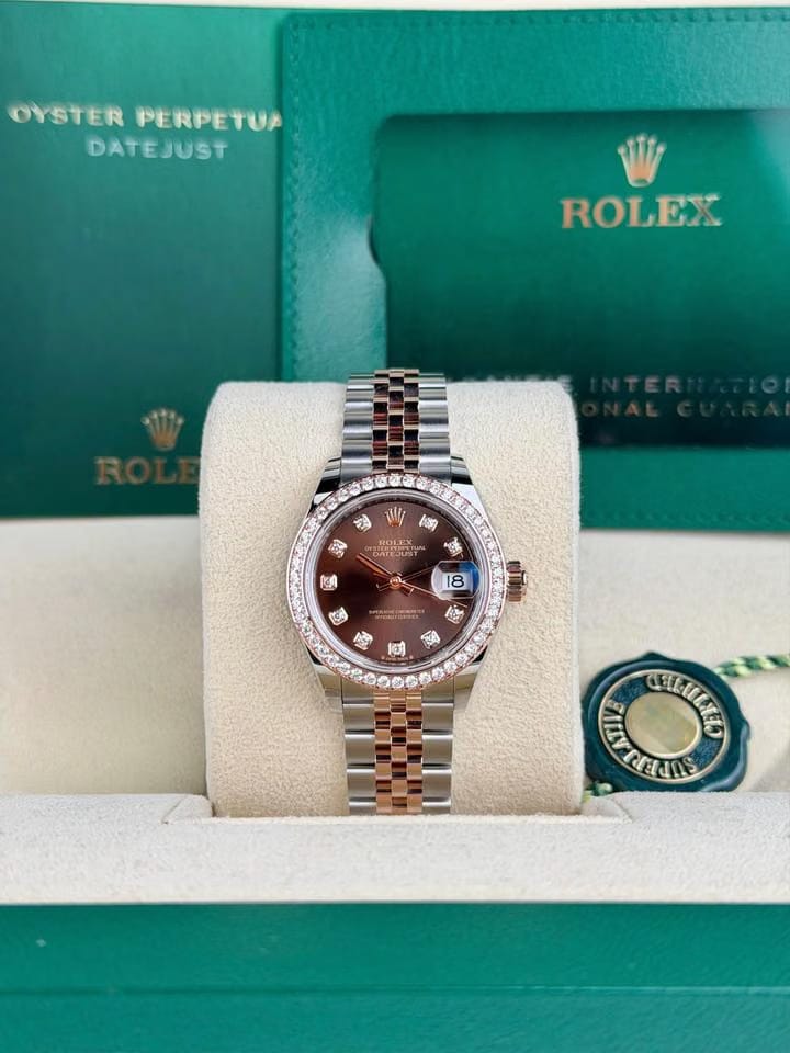 Rolex | Datejust | 279381RBR | Gold/Steel | 28 x 30 mm | Gold/Steel | Brown | Automatic