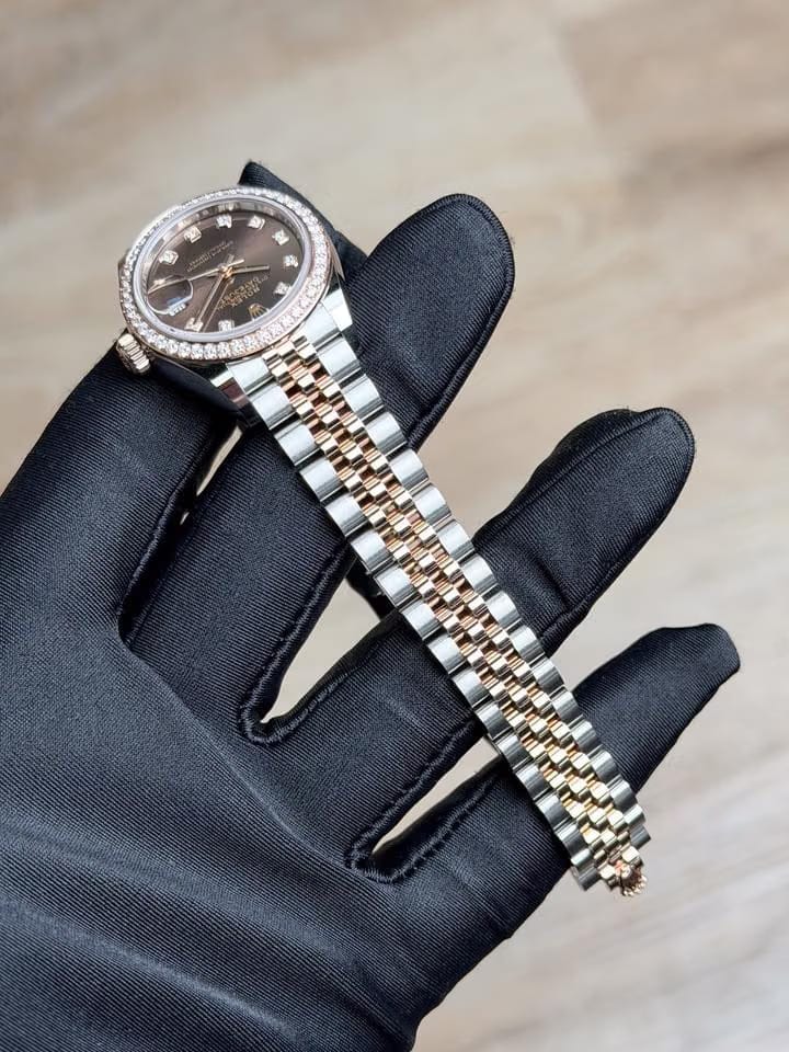 Rolex | Datejust | 279381RBR | Gold/Steel | 28 x 30 mm | Gold/Steel | Brown | Automatic