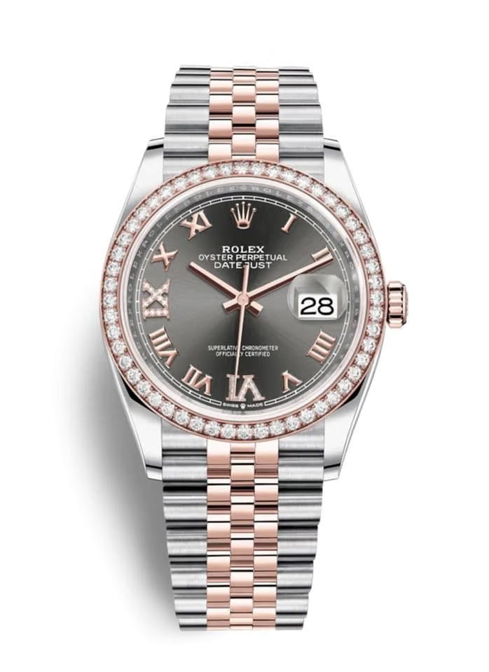 Rolex | Datejust | 126281RBR | Gold/Steel | 36 x 44 mm | Gold/Steel | Grey | Automatic