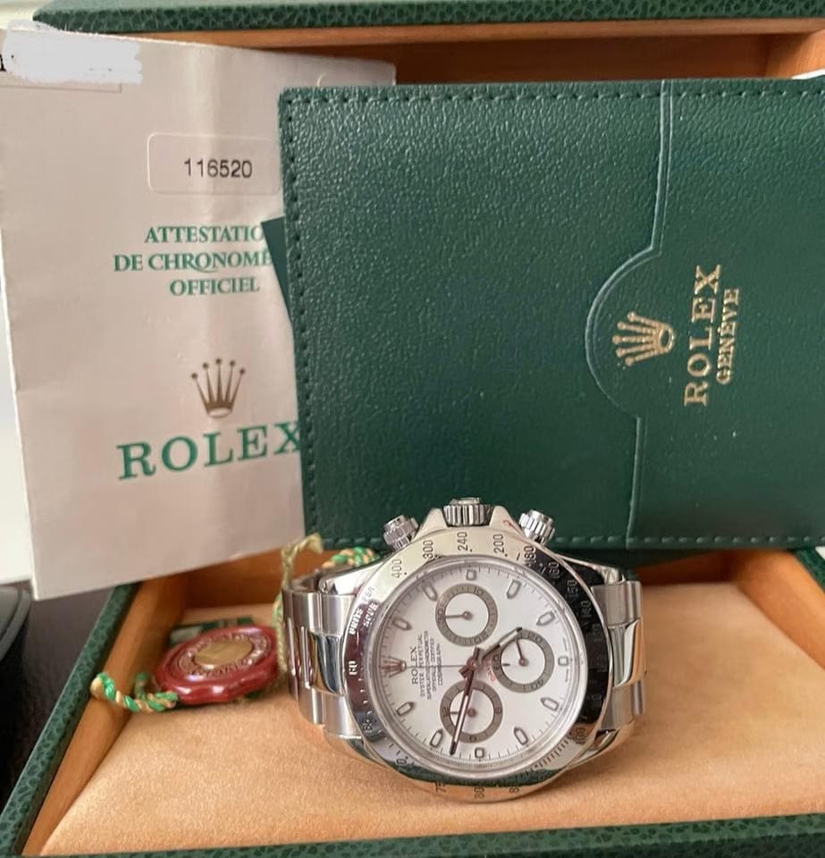 Rolex | Daytona | 116520 | Steel | 40 mm | Steel | White | Automatic