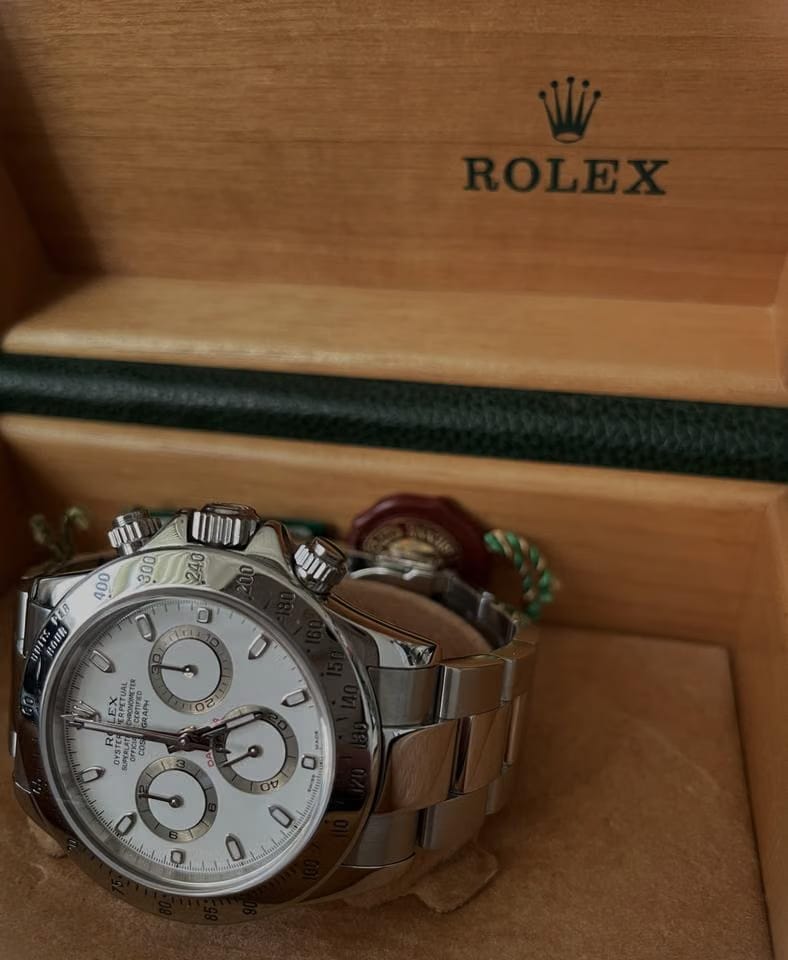 Rolex | Daytona | 116520 | Steel | 40 mm | Steel | White | Automatic
