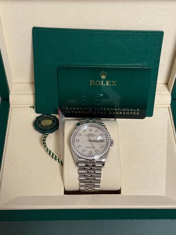 Rolex | Datejust | 126284RBR | White gold | 36 mm | White gold | Mother of pearl | Automatic