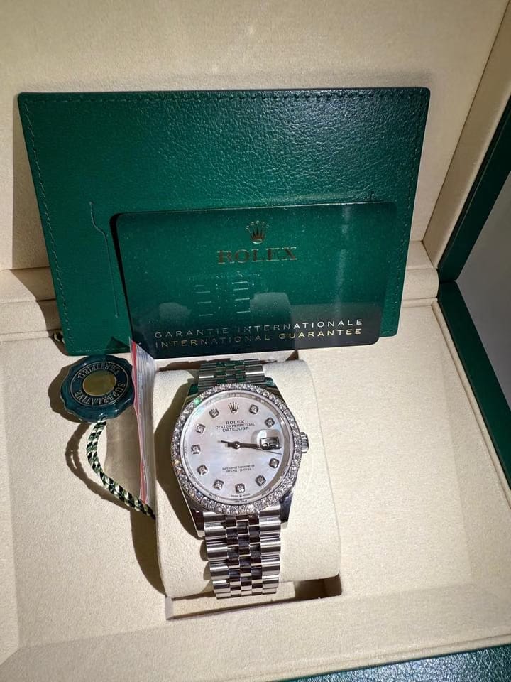 Rolex | Datejust | 126284RBR | White gold | 36 mm | White gold | Mother of pearl | Automatic