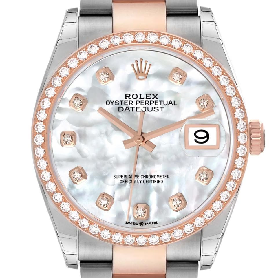Rolex | Datejust | 126281RBR | Gold/Steel | 36 mm | Gold/Steel | Mother of pearl | Automatic