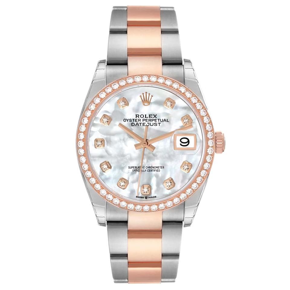 Rolex | Datejust | 126281RBR | Gold/Steel | 36 mm | Gold/Steel | Mother of pearl | Automatic