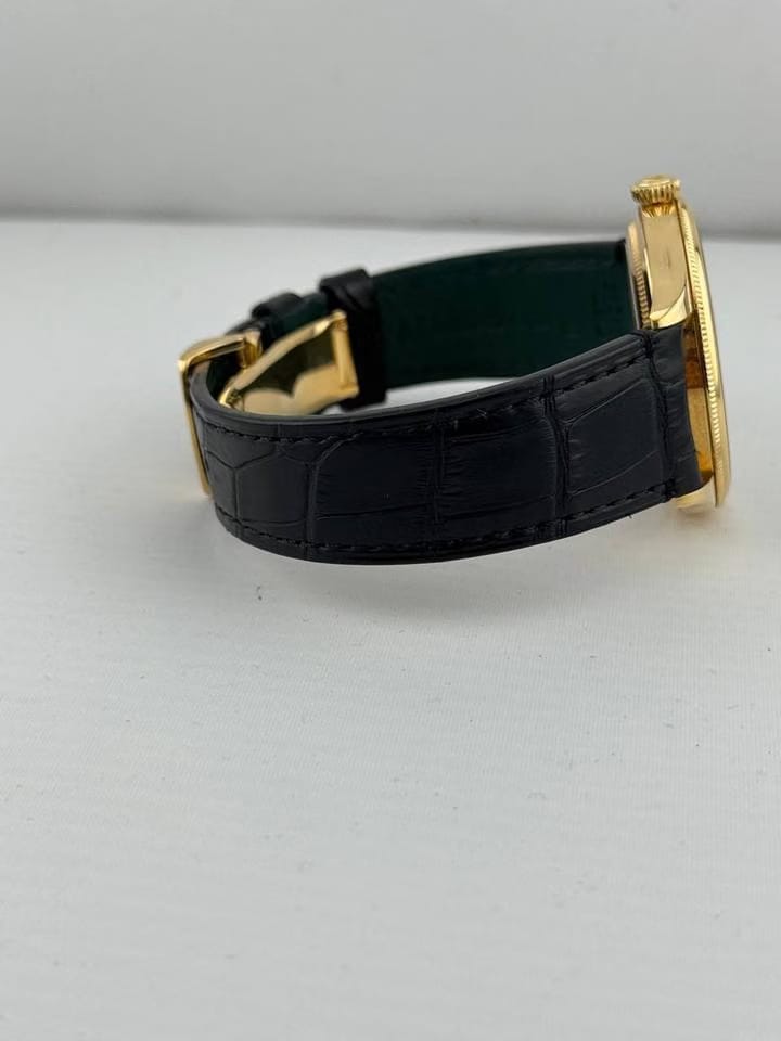 Rolex | 1908 | 52508 | Yellow gold | 39 mm | Leather | White | Automatic