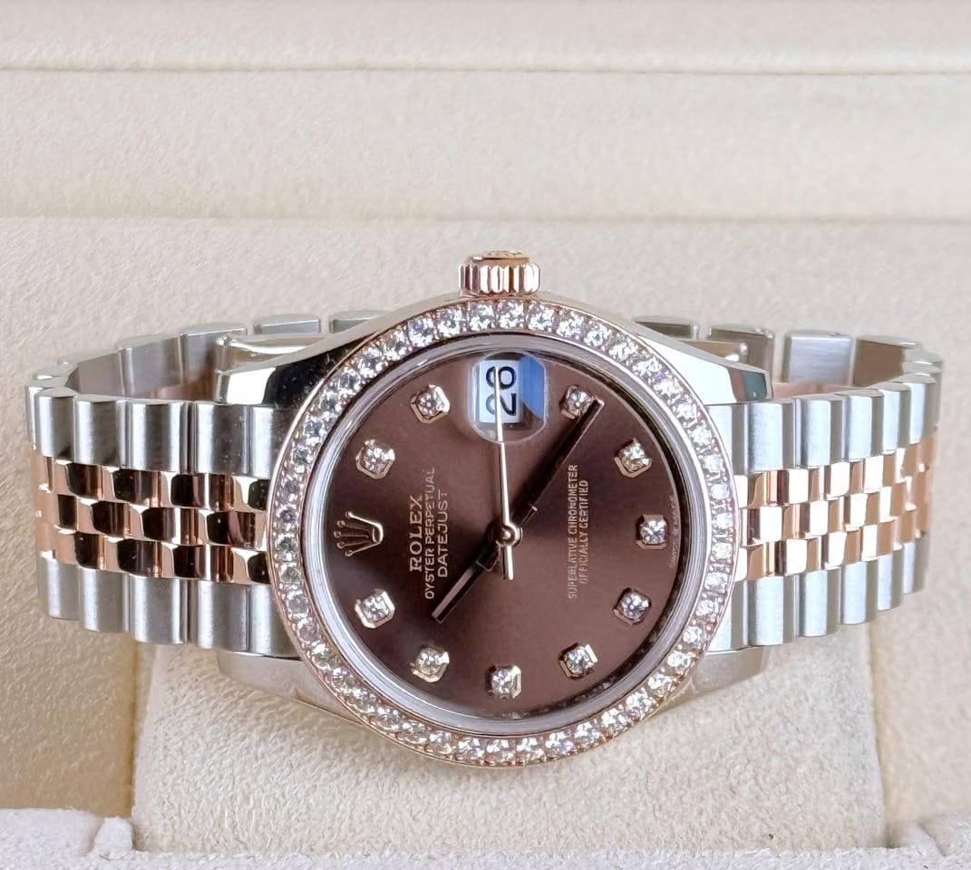 Rolex | Datejust | 278381RBR | Gold/Steel | 31 mm | Gold/Steel | Brown | Automatic