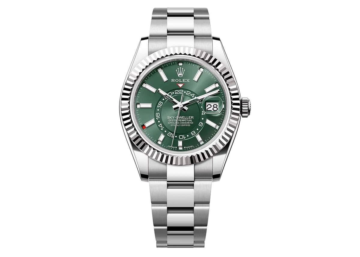 Rolex | Sky-Dweller | M336934-0001 | Gold/Steel | 42 mm | Steel | Green | Automatic