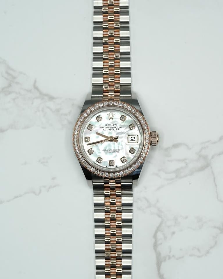 Rolex | Datejust | 279381RBR | Gold/Steel | 28 x 30 mm | Gold/Steel | Mother of pearl | Automatic