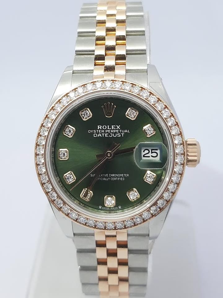 Rolex | Datejust | 279381RBR | Gold/Steel | 28 x 30 mm | Gold/Steel | Green | Automatic